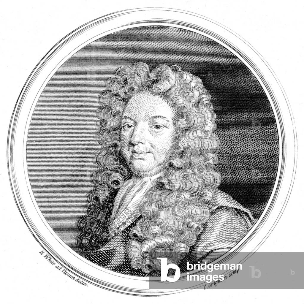 John Blow, English organist & composer (etching)