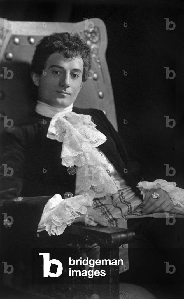 Georg Grosch, German actor as Wilhelm Meister in Mignon by Ambroise Thomas