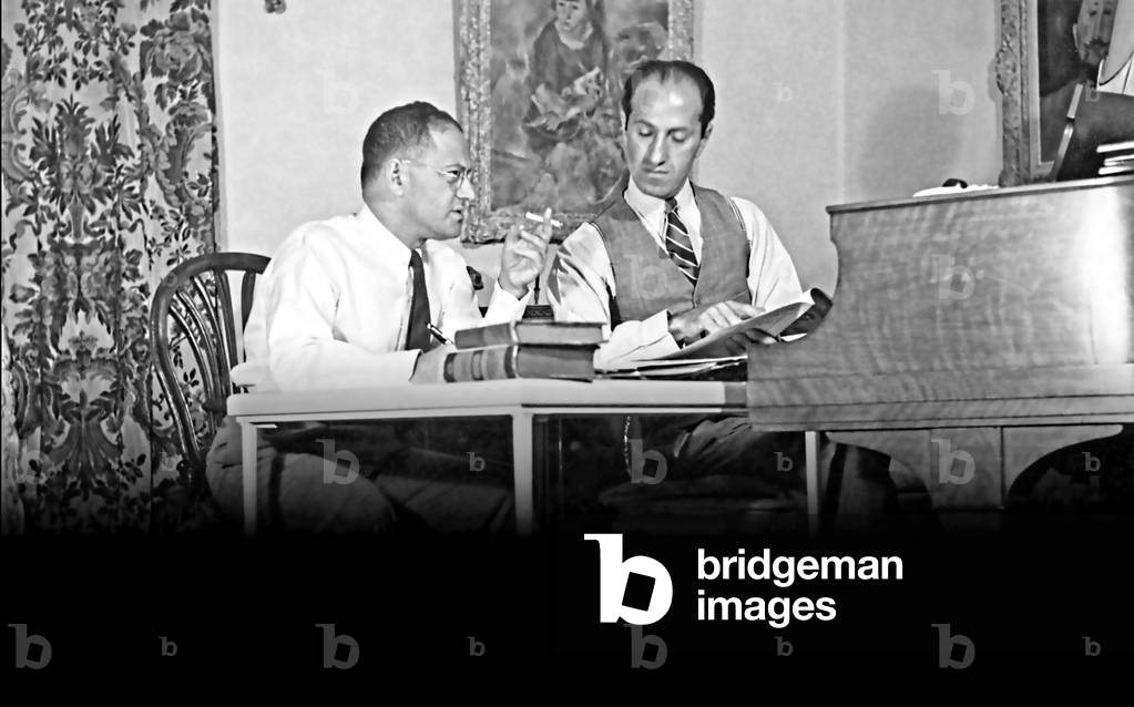 Ira Gershwin, American lyricist, and George Gershwin, American pianist and composer