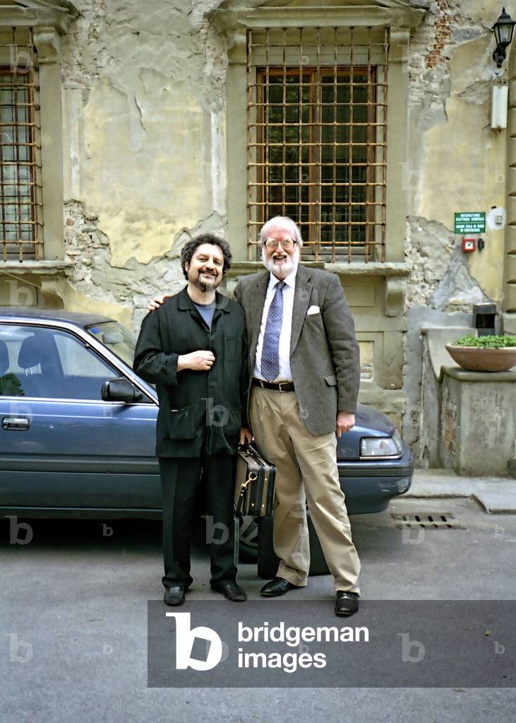 Pavel Vernikov, Russian violinist, and Tully Potter at Fiesole Music School