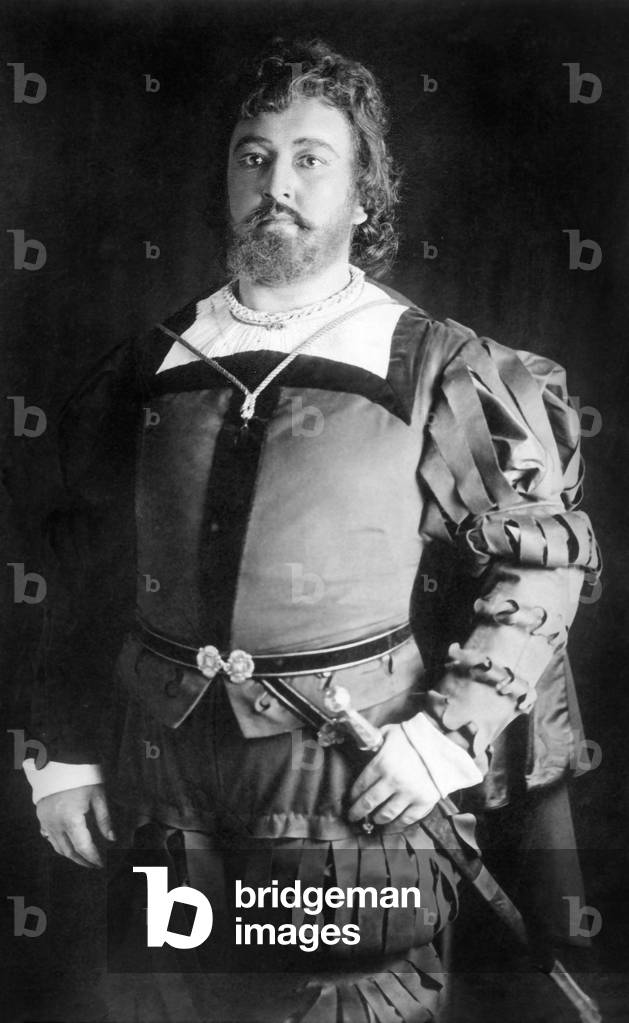 Heinrich Knote, German tenor as Walther in Meistersinger