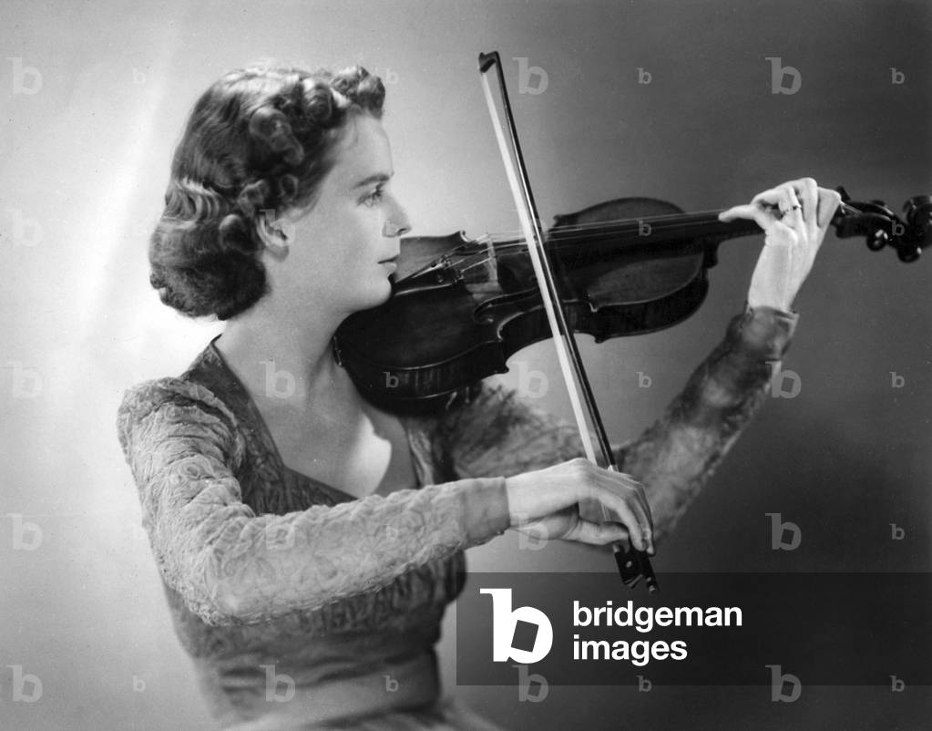 Frances Brockman Lanier, American violinist & educationist, 1940