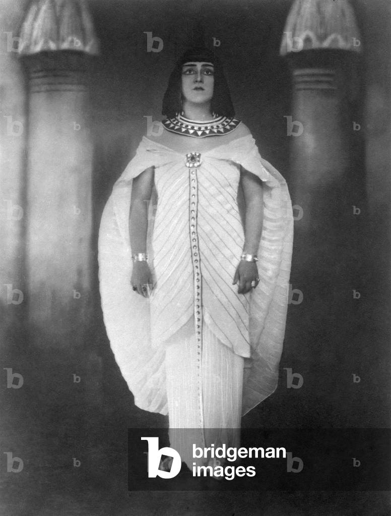 Margarete Arndt Ober, German contralto as Amneris in Aida by Giuseppi Verdi.