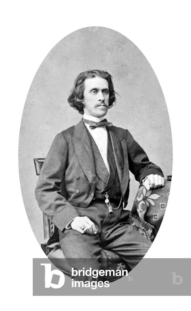 Josef Strauss Austrian composer (b/w photo)