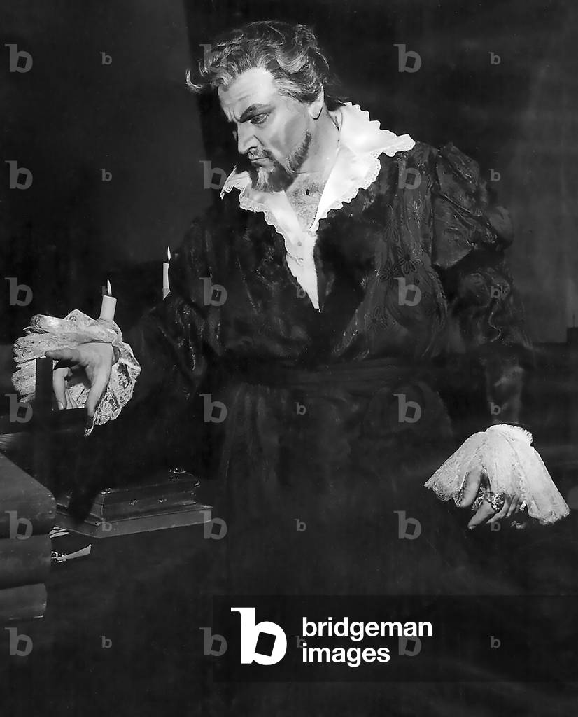 Nicola Rossi-Lemeni (November 6, 1920 - March 12, 1991), Italian bass as King Philip II in Don Carlos, opera by Giuseppe Verdi
