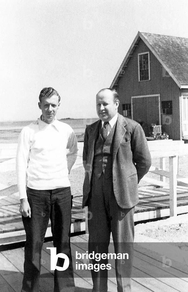 Benjamin Britten and Eugene Goossens  in Maine, USA, in 1940