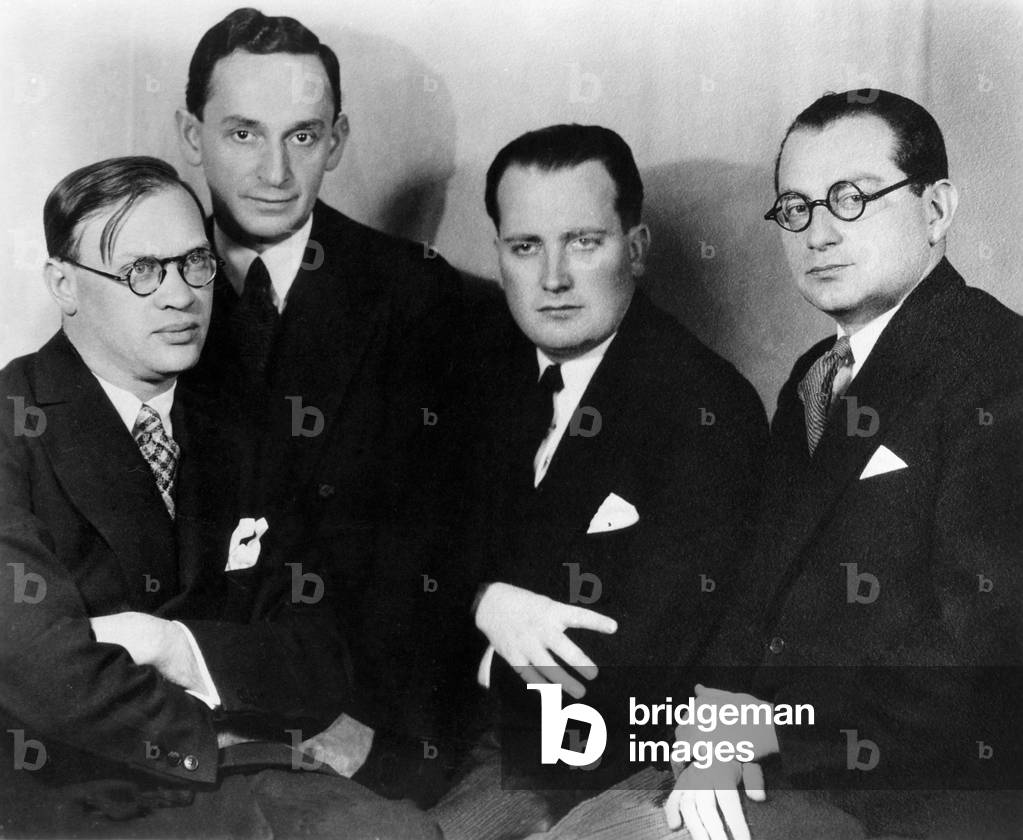 Roth Quartet in 1932 - left to right Jeno Antal (violin) Ferenc Molnar (viola) Janos Scholz (cello) Feri Roth (violin)