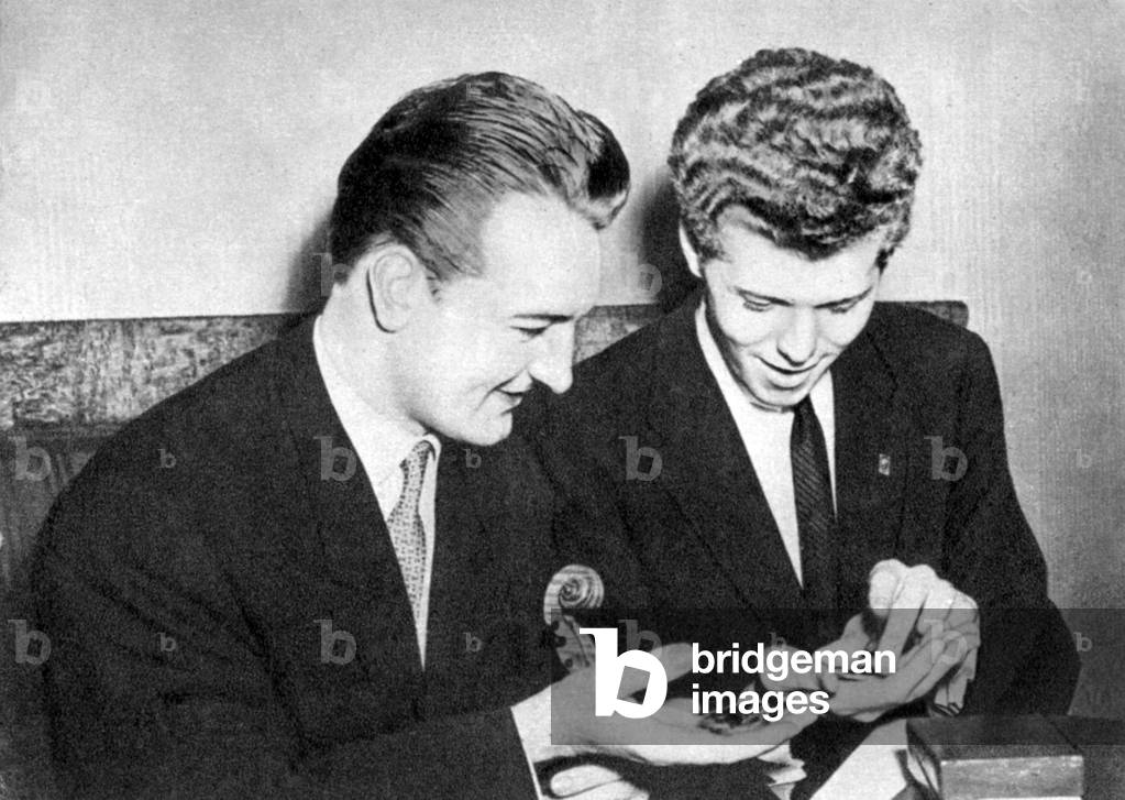 Valery Klimov, Russian violinist & Van Cliburn, American pianist