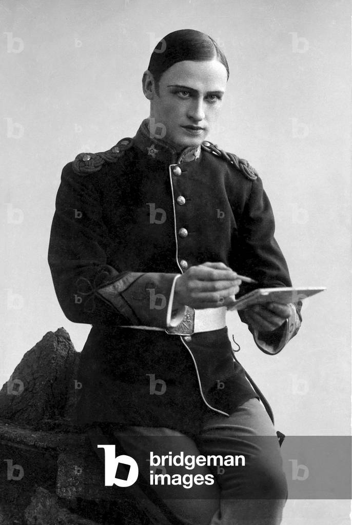 Kipras Petrauskas (Cyprain Pitrovsky) Lithuanian tenor as Gerald in Lakme, opera by Léo Delibes.