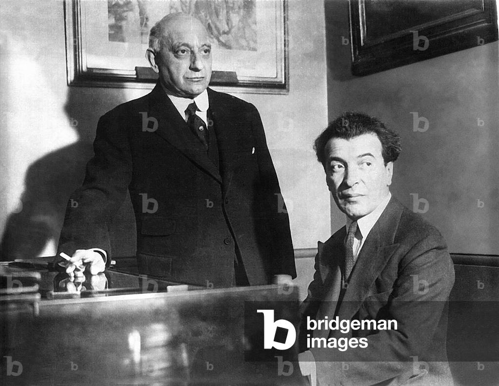 Benno Moiseiwitsch (right) with Sir Landon Ronald