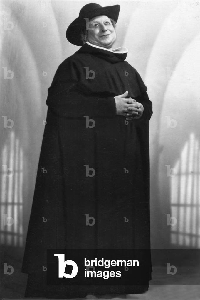Carmelo Maugeri, Italian baritone as Fra Bonifazio in Jongleur de Notre Dame