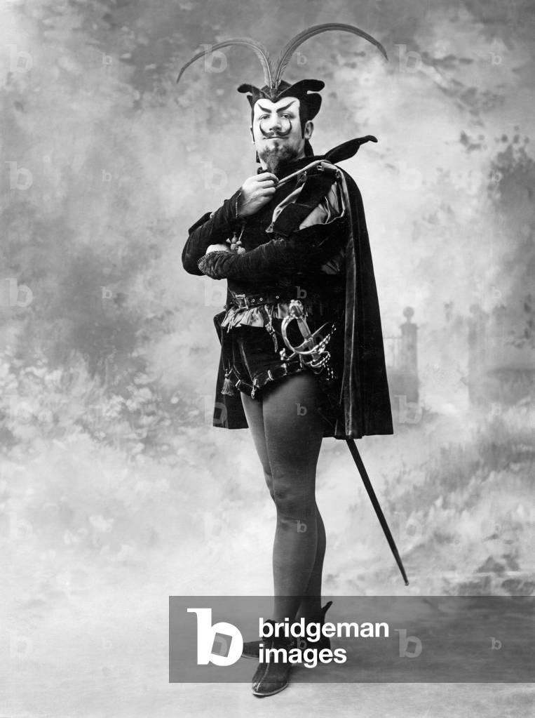 Leon Rothier, as Mephistopheles in Faust, LR: French opera singer in the bass range, 26 December 1874 - 6 December 1951