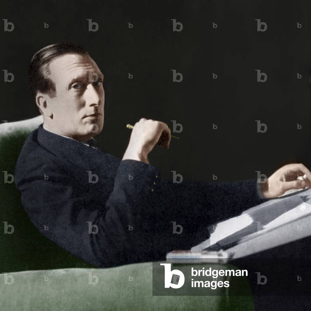 William Walton, circa 1943 - colourised photograph