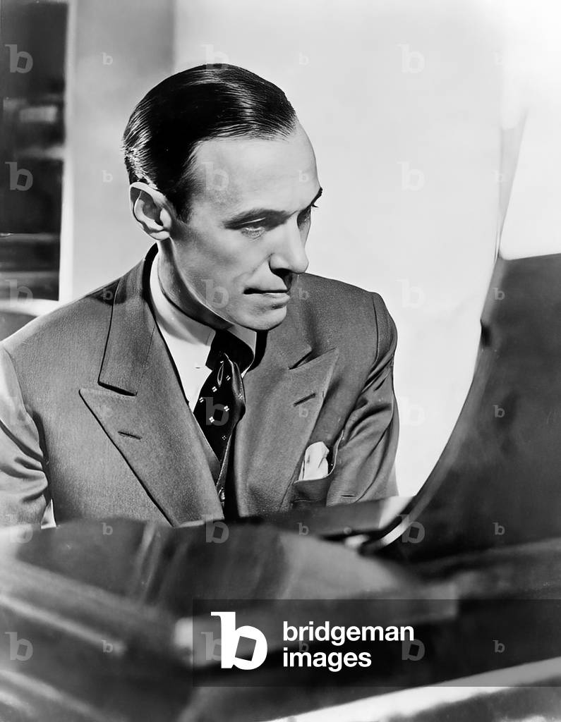 Alexander Brailowsky,  Ukrainian pianist, 1942 (b/w photo)