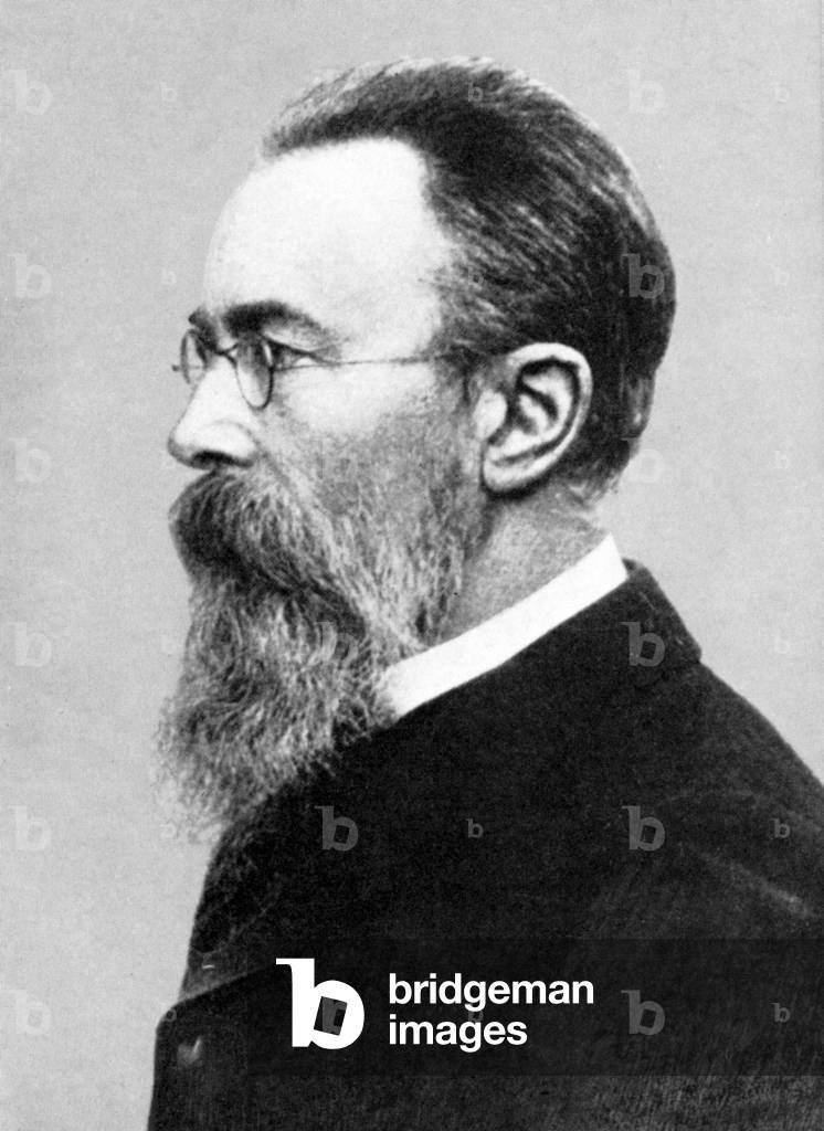 Nikolai Rimsky - Korsakov - portrait of Russian composer. 18 March 1844 - 21 June 1908.