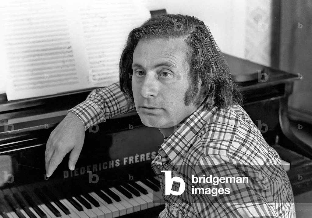 Alfred Schnittke Russian composer (b/w photo)