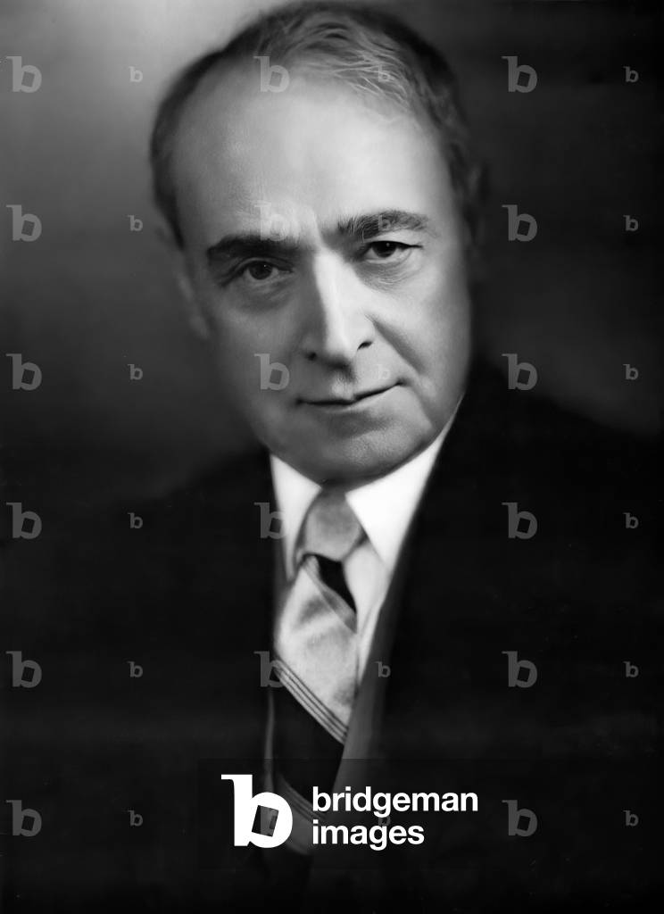 Serge Koussevitzky, Russian double-bassist & conductor (b/w photo)