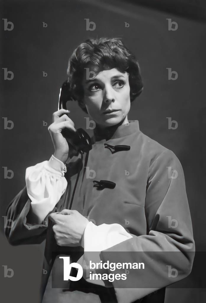 Denise Duval,  French soprano in La Voix Humaine,  (b/w photo)