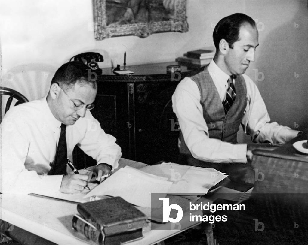 Ira Gershwin, American lyricist, and George Gershwin, early 1930s