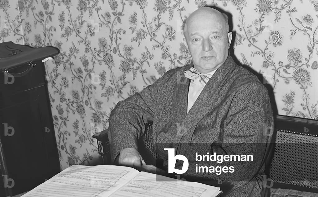 Erich Kleiber, Austrian conductor- (b/w photo)