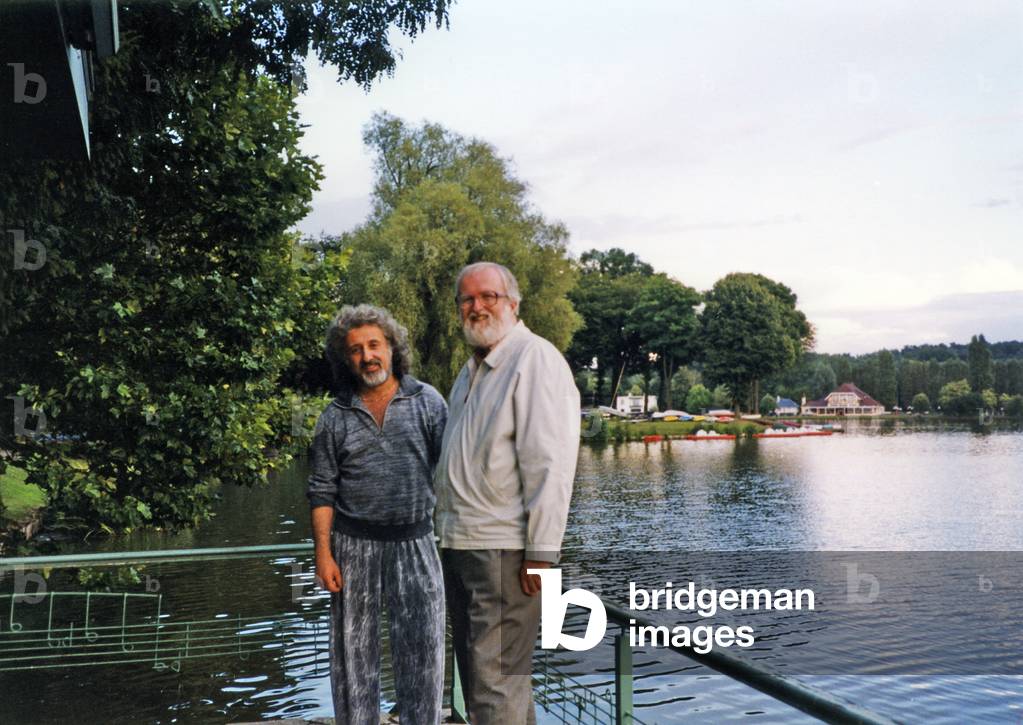 Mischa Maisky and Tully Potter,writer. MM: cellist, 10 January 1984 (photo)