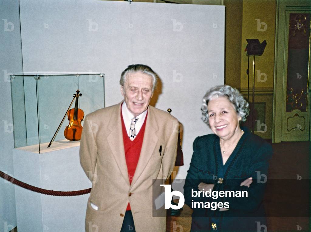 Franco Rossi and Elisa Pegreffi-Borciani of the Quartetto Italiano in Reggio Emilia, November 1995, photo Tully Potter