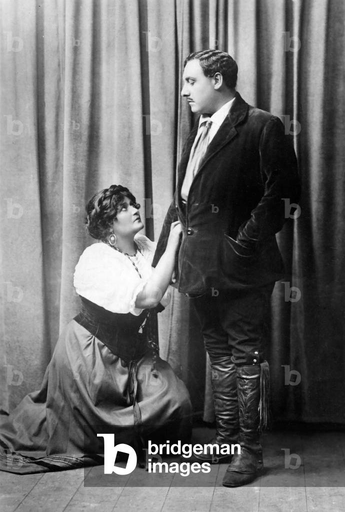 Rosina Buckman, New Zealand soprano and Maurice D'Oisly English tenor in Cavalleria Rusticana they were husband & wife