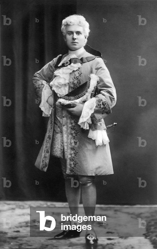 Alexander Wierth, German actor. Shown in the role of Prince of Homburg in Zopf und Schwert by Karl Gutzkow.