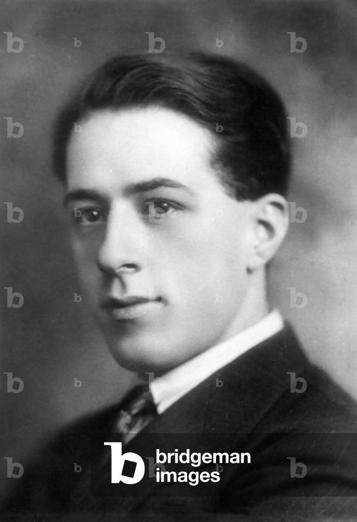 Ernest Halffter, Spanish composer (b/w photo)