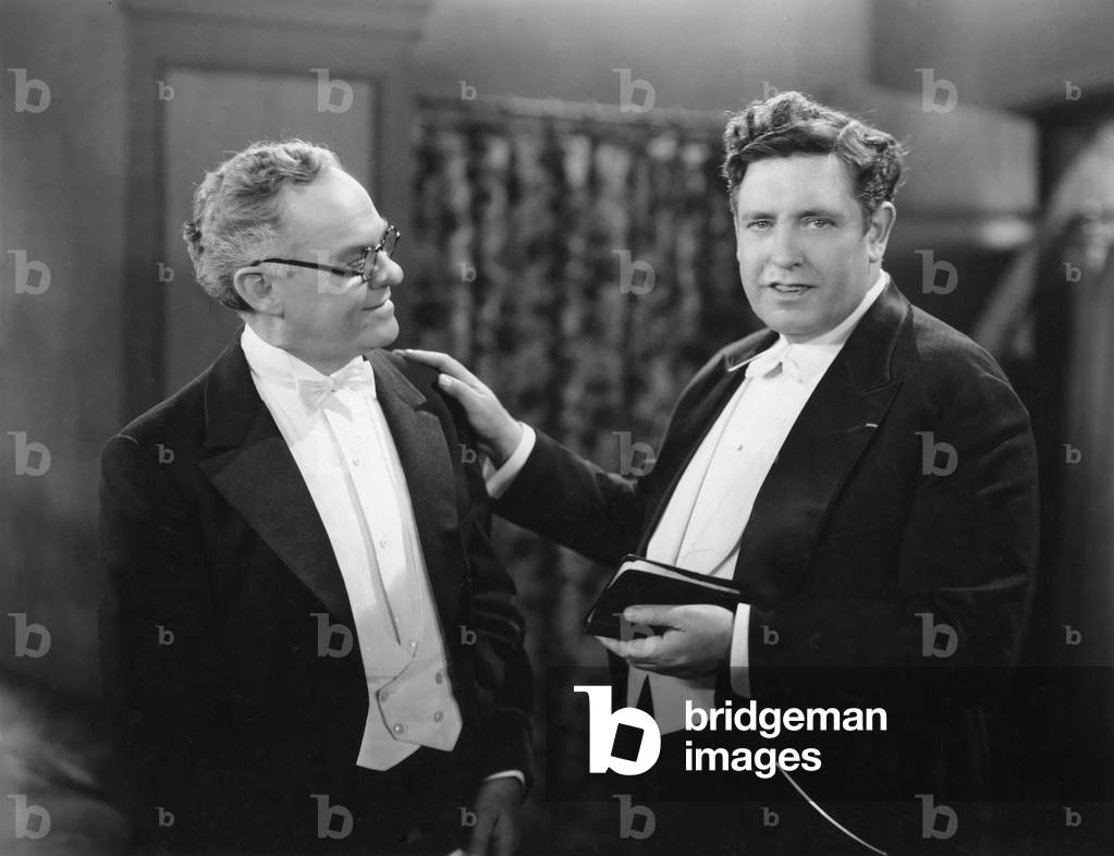 John McCormack with his accompanist Edwin Schneider on the left