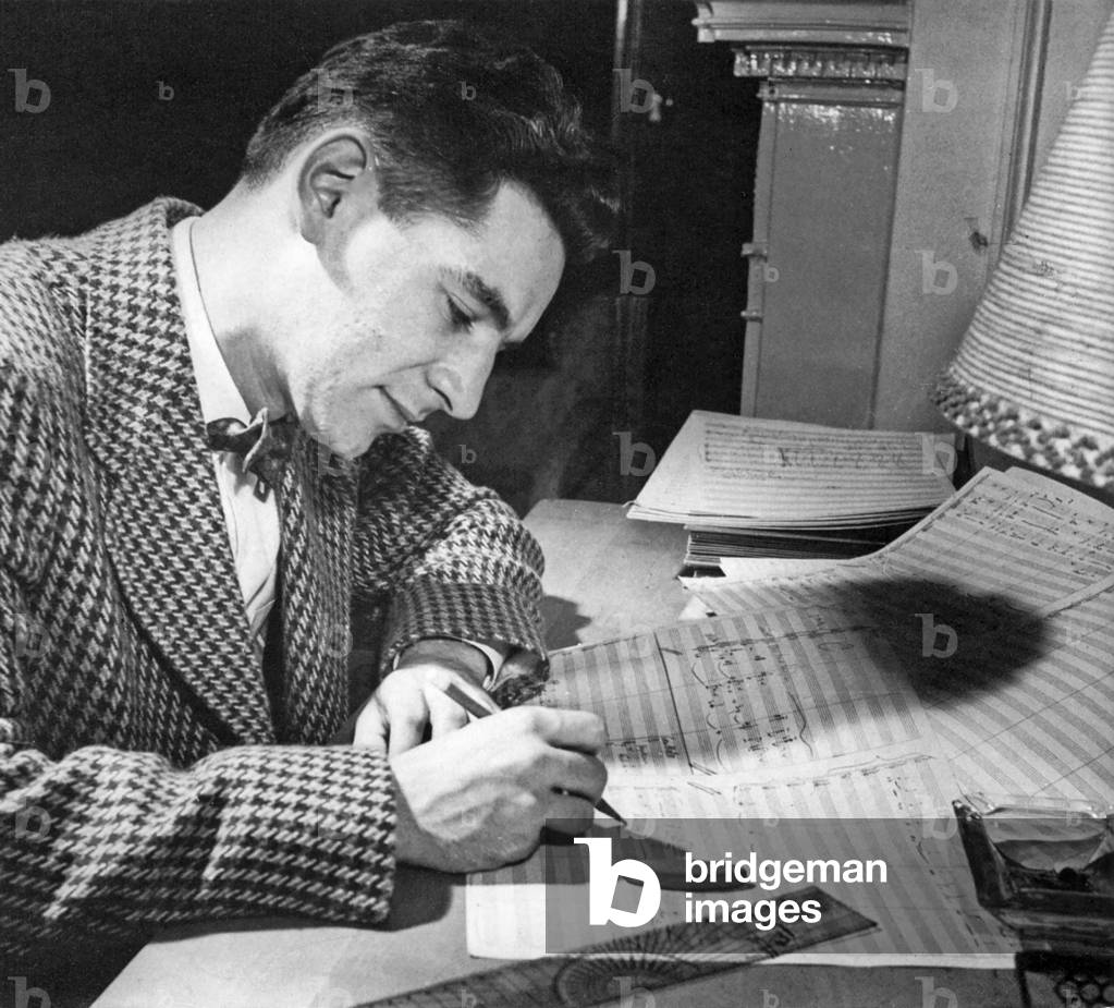 Leonard Bernstein (25 August 1918 - 14 October 1990), American pianist, conductor and composer