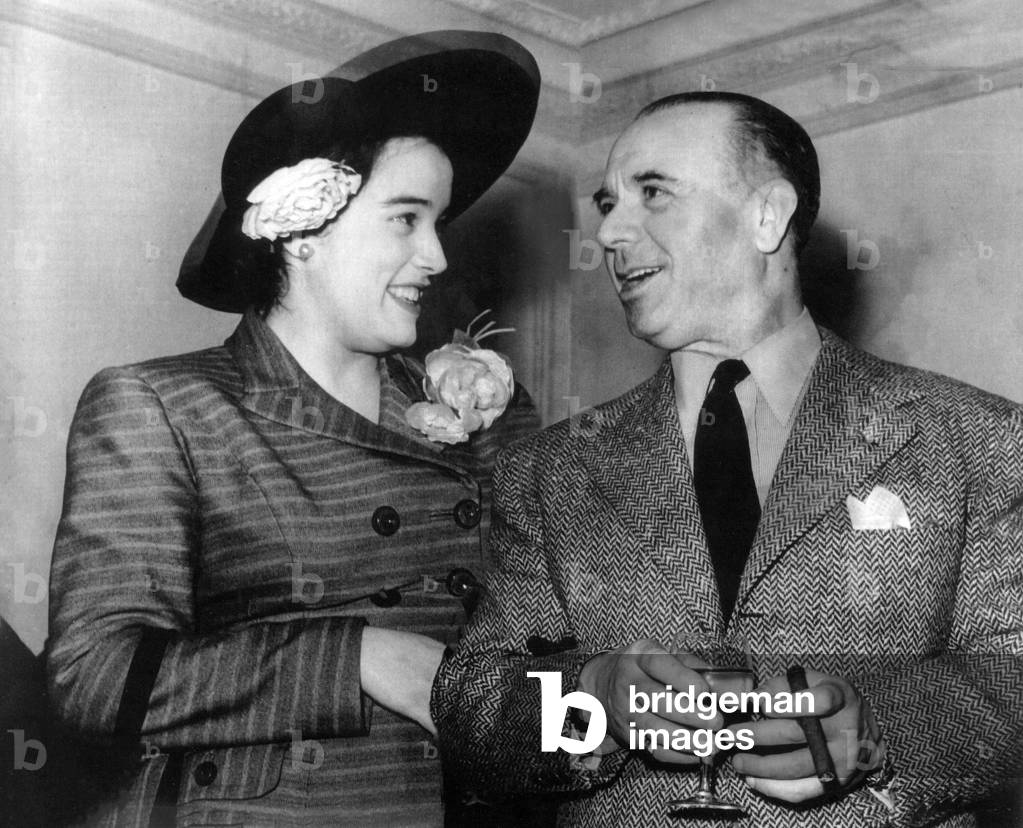 Consuelo Rubio, Spanish soprano and Jose Iturbi, Spanish pianist and conductor, London, May 1949