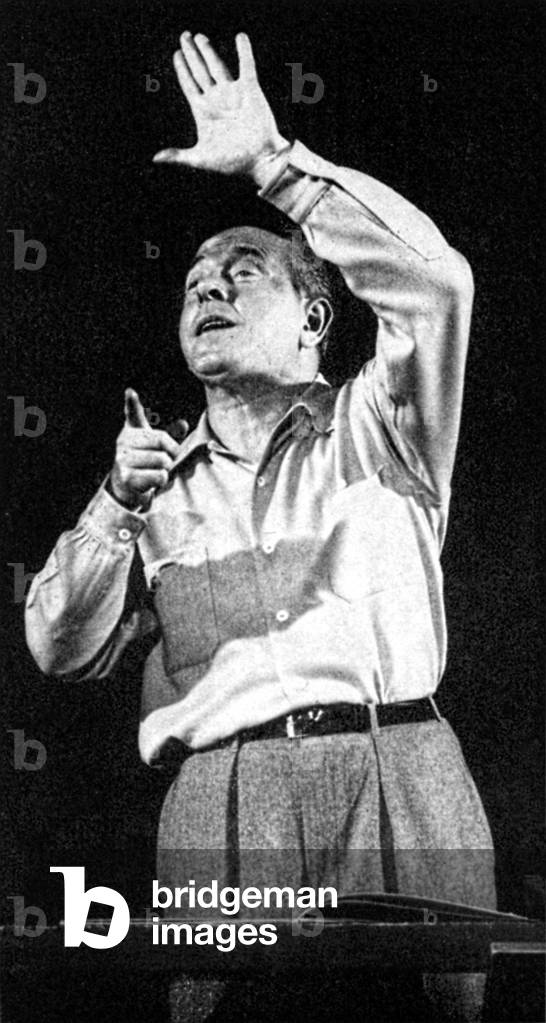 Eugene Ormandy conducting