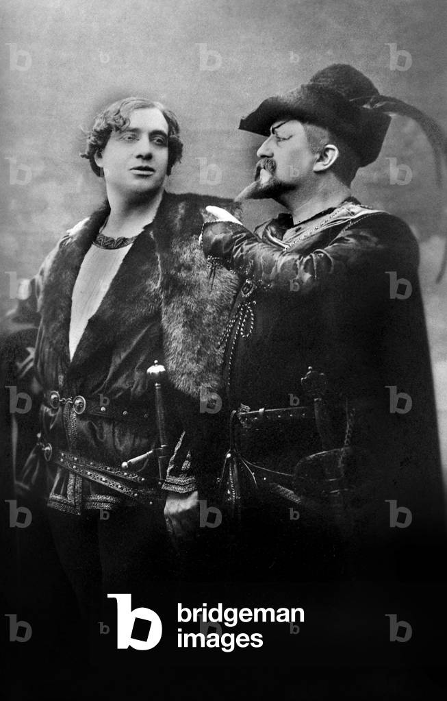 Lucien Muratore & Jean-Francois Delmas in Faust. LM: French actor and tenor: 29 August 1876 - 16 July 1954.