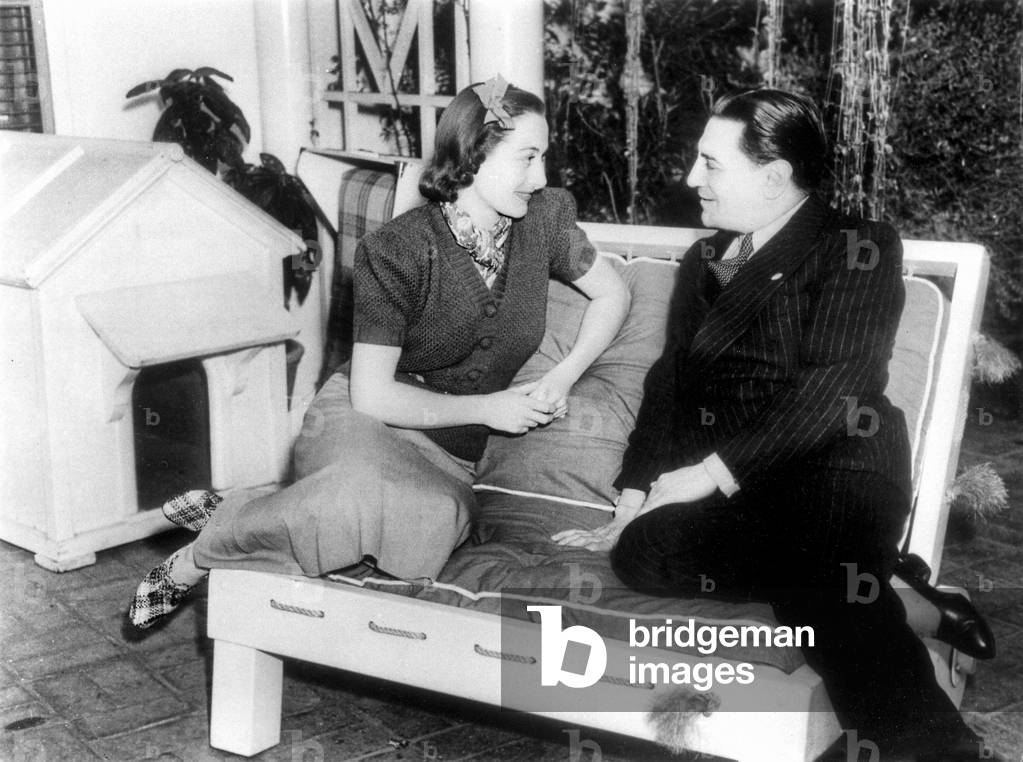 Joan Crawford, American film star & Tito Schipa, Italian tenor 1936