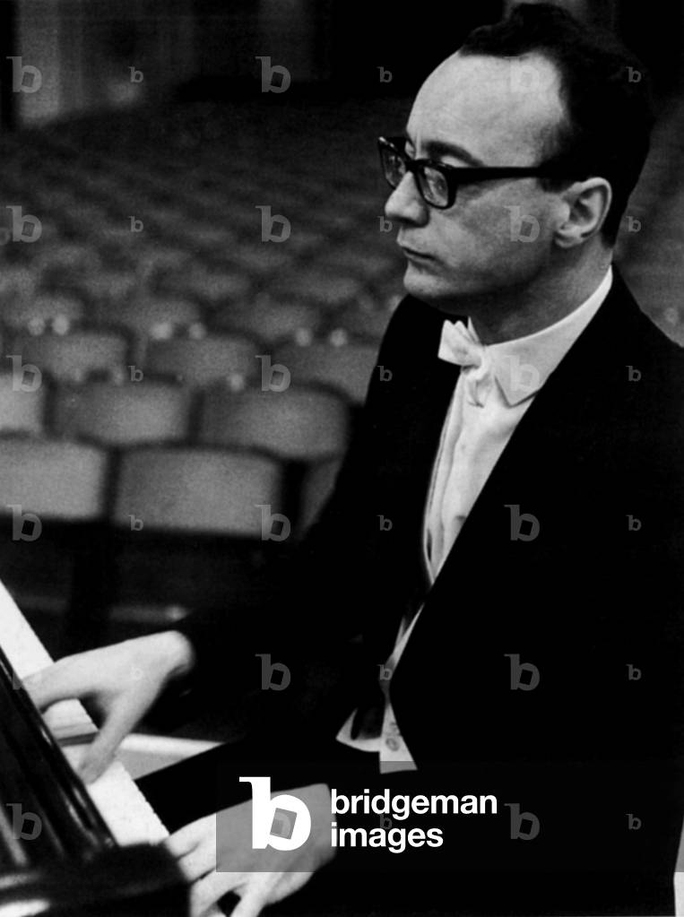 Alfred Brendel, performing as a young man