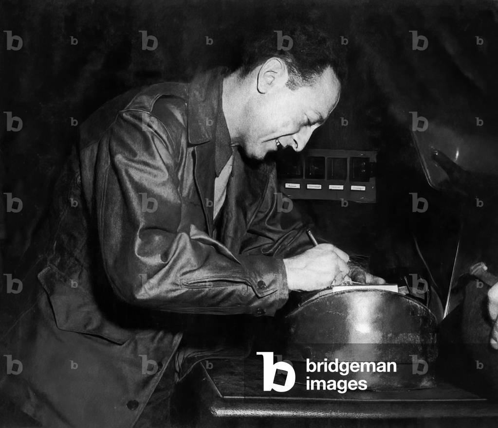 Jascha Heifetz,  Lithuanian violinist, 1945 (b/w photo)