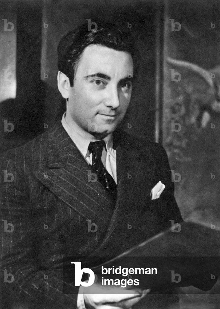 Henri Tomasi. Portrait photograph of the French composer and conductor (17th August 1901 - 13th January 1971).