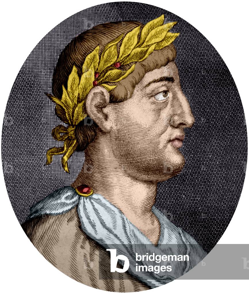 Louis 1st the Pious or the Good-humoured (778-840) king of France in 814-840, engraving