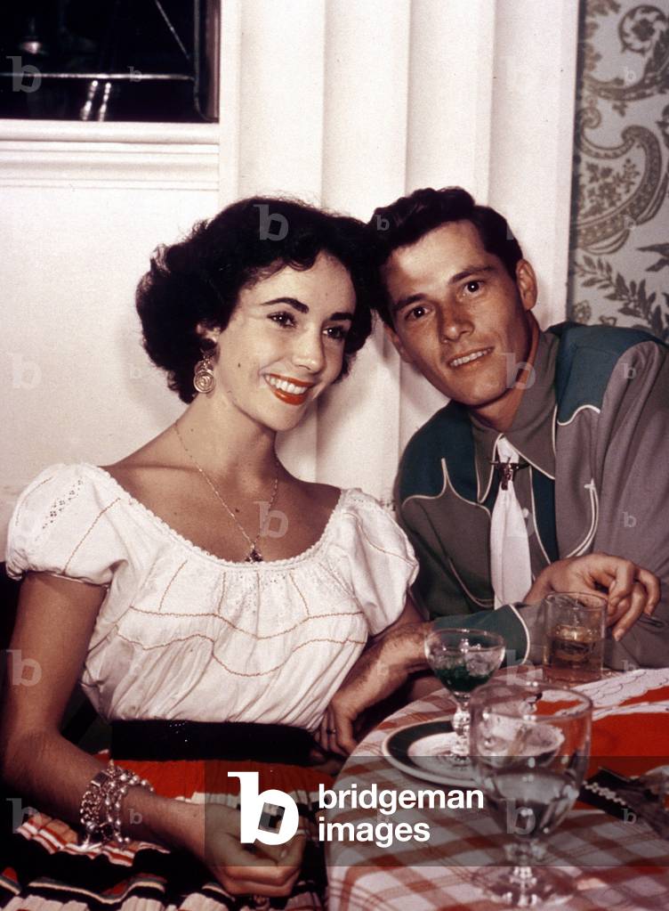 Liz Taylor and first husband Nicholas 
