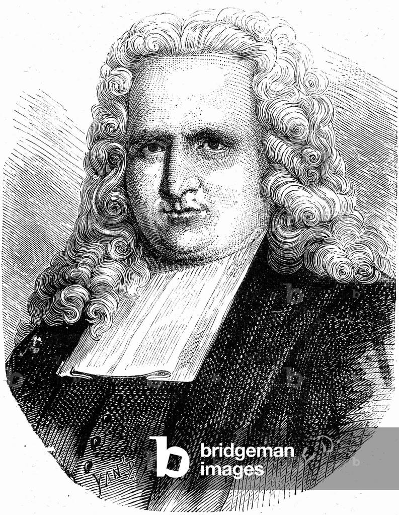 Pierre van Musschenbroek (1692-1761) dutch physicist, engraving
