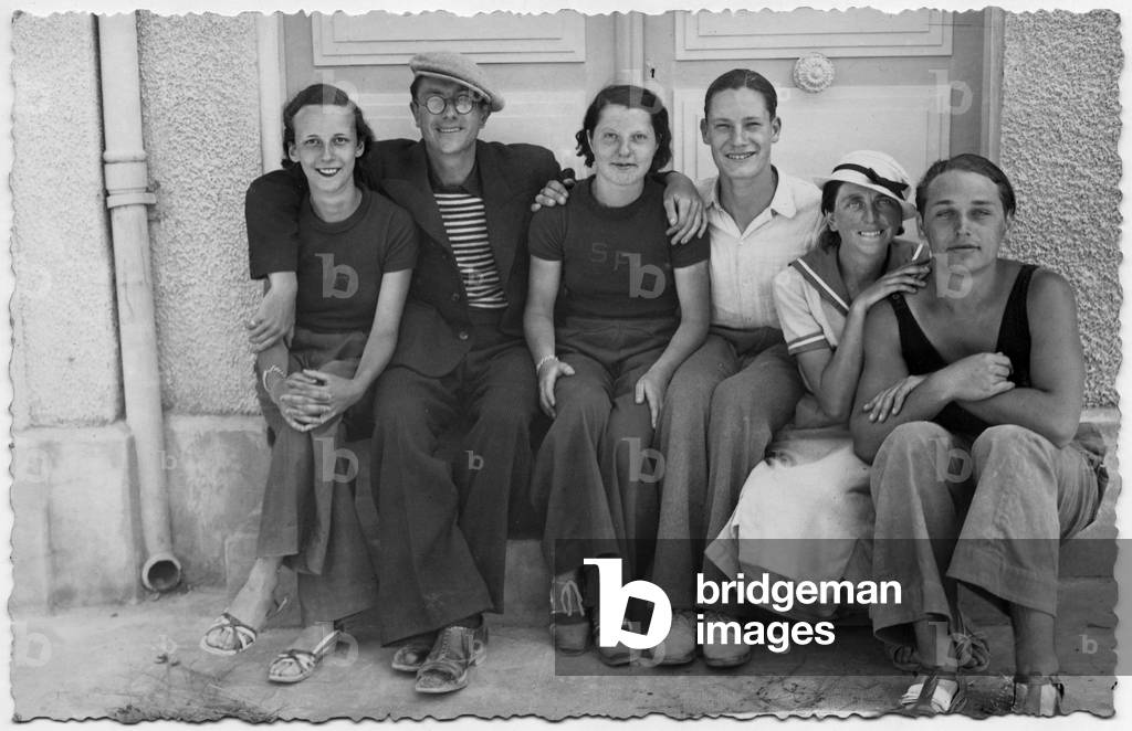 Freton family on holidays, France, 1936