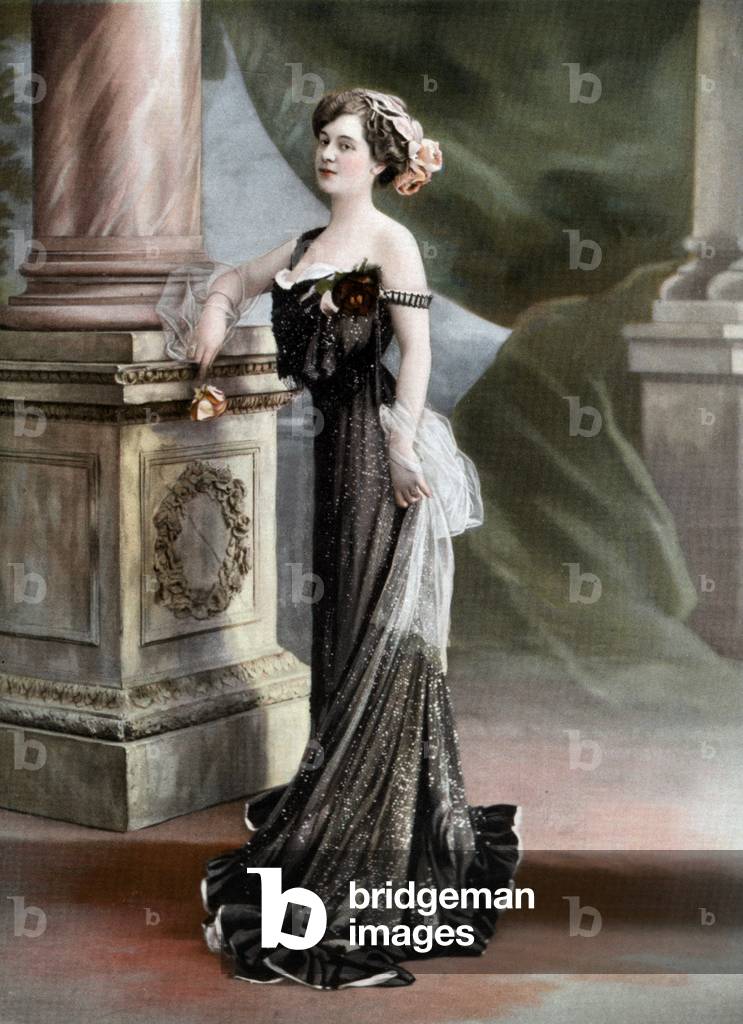 French actress Paulette Del Baye, photo Reutlinger from french paper 