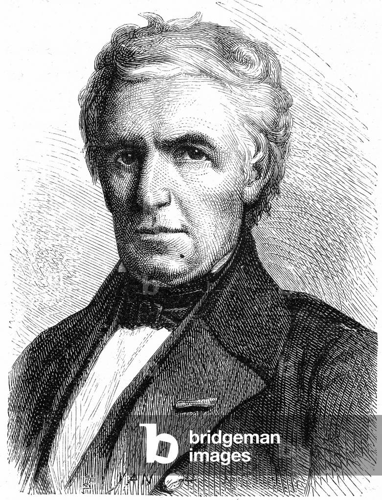 Marc Seguin (1786-1875) french engineer, engraving
