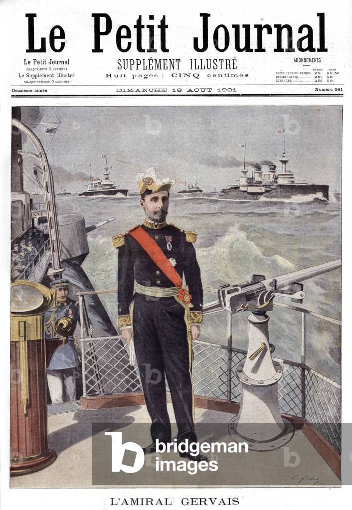 French admiral Alfred Gervais, 1901 (print)
