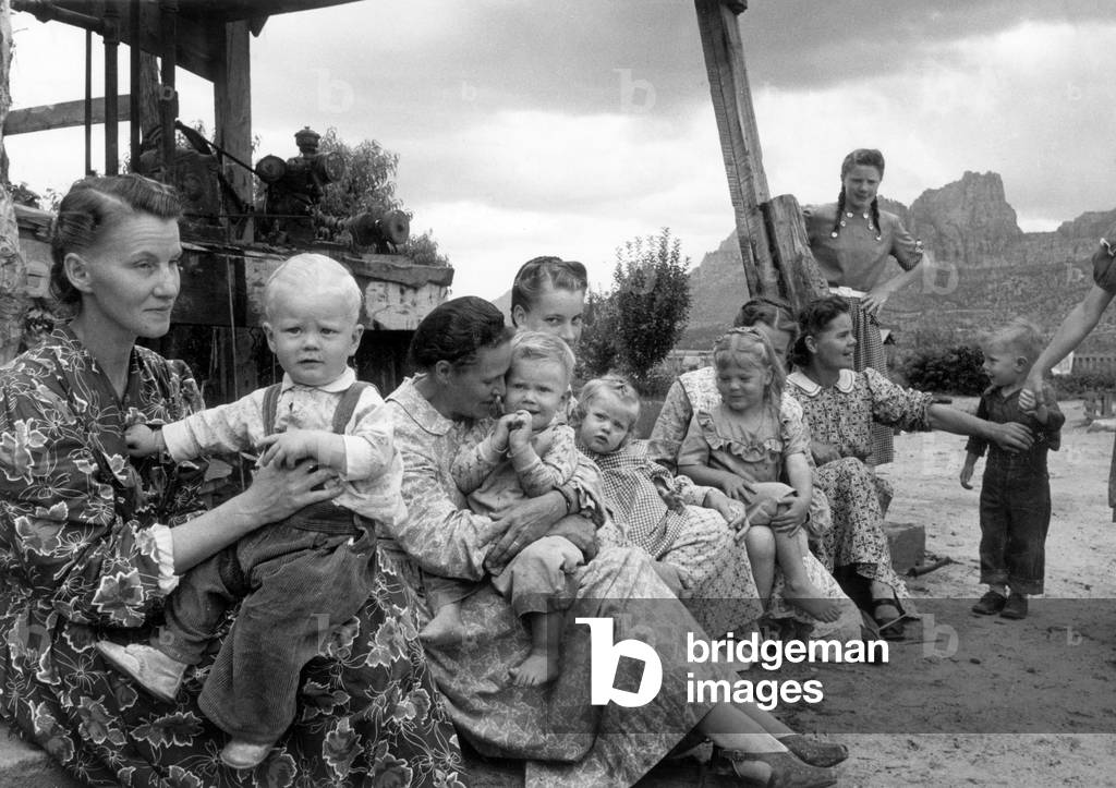 Mormons families in USA, 1953