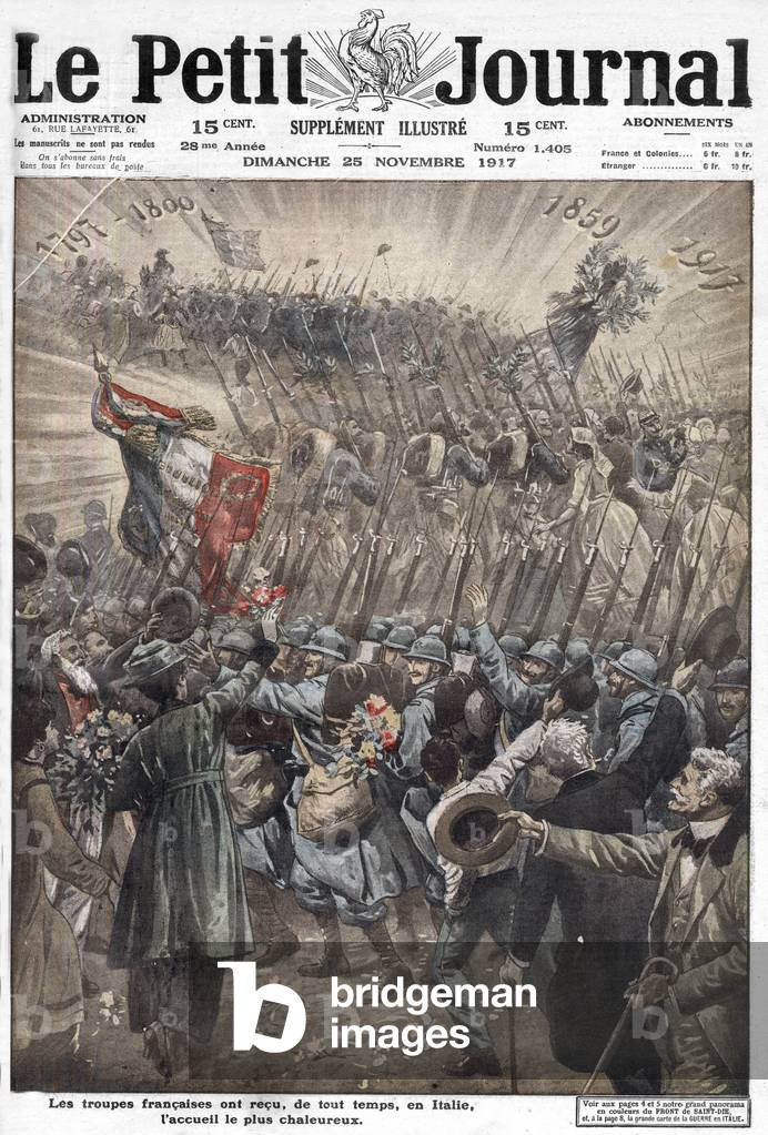 rontpage of french newspaper 