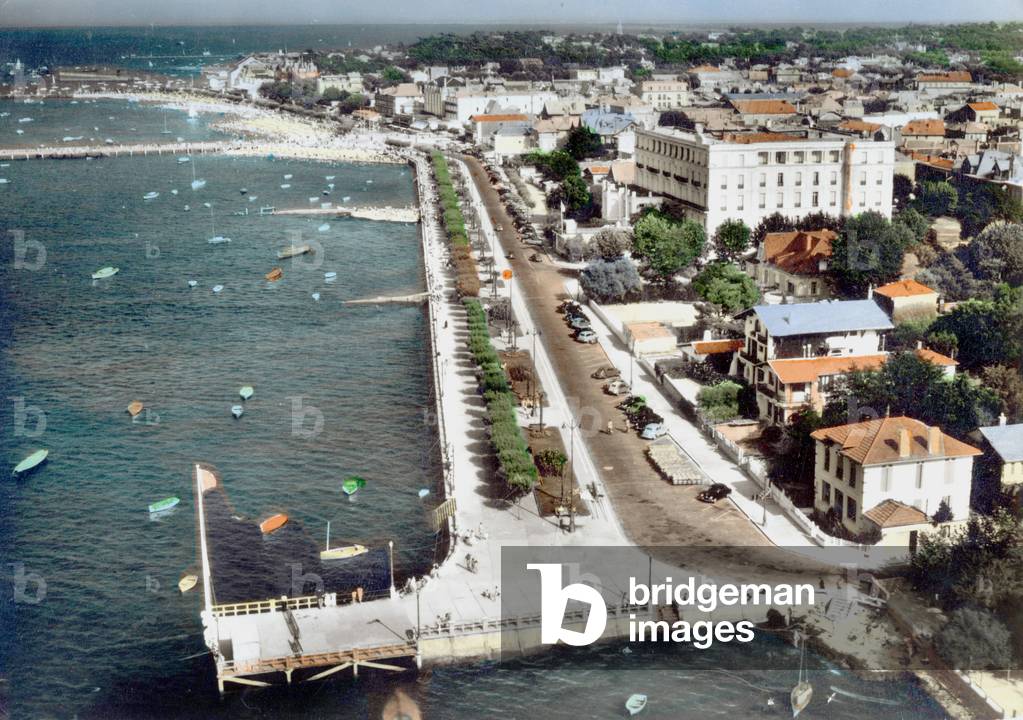 Arcachon, France, Postcard, 1956