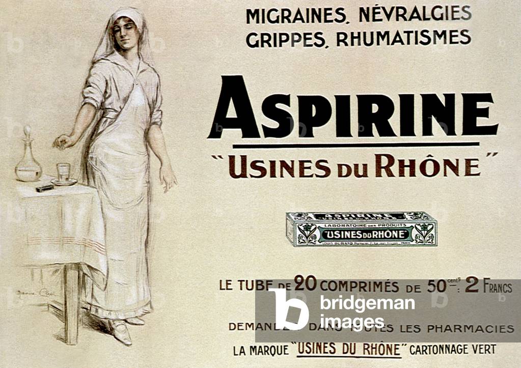 French advertisement for aspirin c. 1930