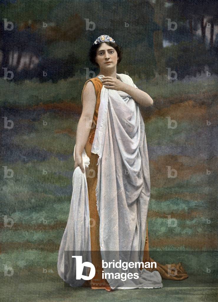 French actress Caroline Eugenie Segond-Weber (1867-1945) as Hermione in play 